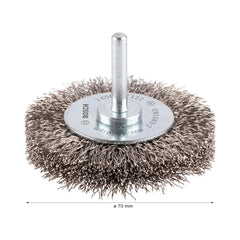 Escova De Aço Bosch Pro Stainless Steel Clean Ondulado 70mm