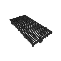 Piso Modular Preto em Plástico 25x50x2,6 Presto