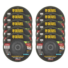 Disco de Desbaste Tipo Flap Carboneto de Silício Grão 24 180 x 22,2 mm Denzel 7407255 Alta Performance