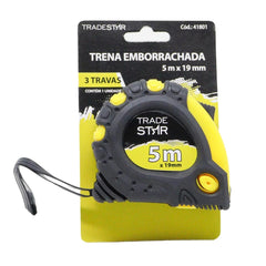 Trena Métrica 5 M X 19 mm Emborrachada Tradestar