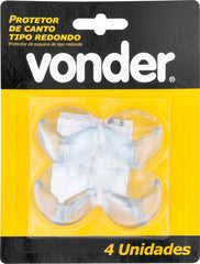 Protetor de Canto Tipo Redondo com 4 peças Vonder