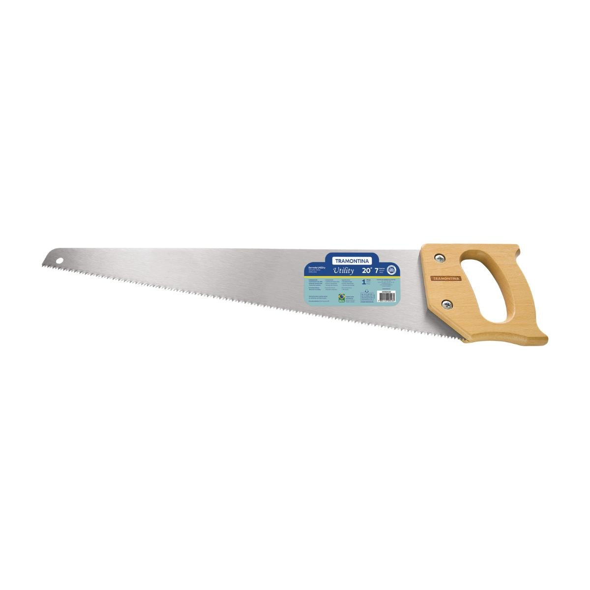 Serrote Utility 20'' 7 Dentes por Polegada Lâmina Aço Especial e Cabo de Madeira Tramontina