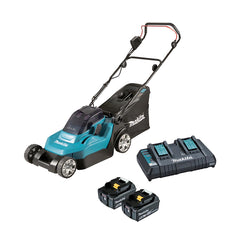 Carrinho Cortador de Grama Sem Fio 36V Potência 900W Com Bateria Recolhedor DLM382PT2 220V Makita