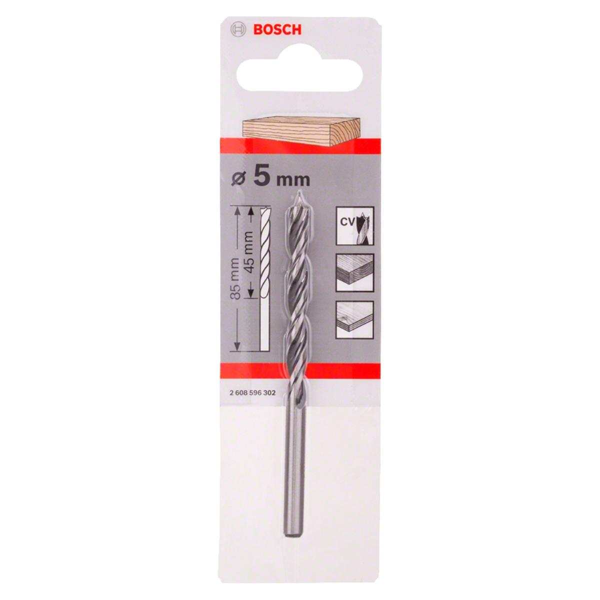Broca Para Madeira Bosch 3 Pontas 5mm