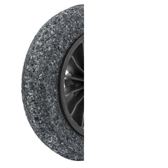 Pneu Maciço Tramontina 8'' para Carrinho de Mão Borracha Macia Roda Plástica Durável