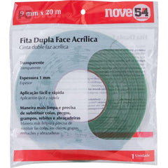 Fita Dupla Face 9mm 20 Metros Acrílica Nove54