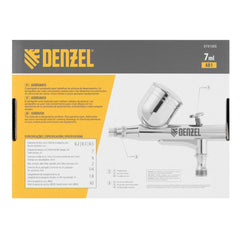Aerógrafo Denzel 7ml 9L/min 0.2/0.3/0.5mm Latão Dupla Ação