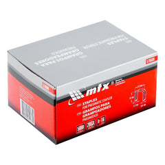 Grampos Para Grampeadores Pneumáticos 16mm 11,2mm 0,6mm 5000 Pçs Aço Niquelado MTX 576609