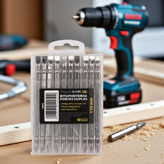 Bits Ponteira Dupla 110mm PH2 1/4" Philips Fenda Pro Tradestar