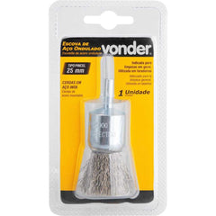Escova Pincel Aço Inox 25mm Haste 6mm 20000Rpm Vonder 6325025100 Resistente à Oxidação