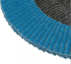 Flap disc 7" g80 costado fibra cônico inox Vonder