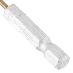 Broca Aço Rápido 2 Mm Nitreto De Titânio Haste Sextavada 6 Mm Mtx Profissional