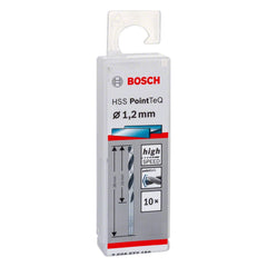 Broca Metal Bosch Aço Rápido Hss-Pointteq 1,2mm 10 Peças