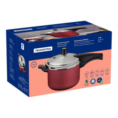 Panela De Pressão Tramontina Vancouver Effect 4.5 L Alumínio Antiaderente Starflon Max Vermelha