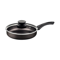 Frigideira Reta Tramontina Paris 22 Cm 1,7 L Antiaderente Starflon Max Com Tampa De Vidro Chumbo