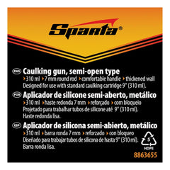 Pistola Aplicadora Silicone Sem Aberta Tubos 310ml Metalica Sparta 8863655