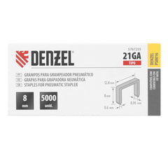 Grampos Pneumáticos 8mm 0.6mm 12.8mm 5000pcs Aço Zincado Denzel