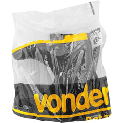 Bota pvc 40 cano médio c/ forro preta/amarela ca36103Plus