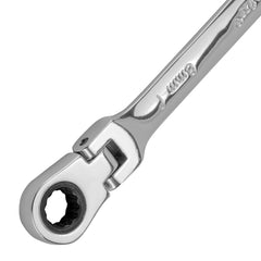 Chave Combinada Catraca Reversível 8mm CrV MTX 148609 Cabeça Móvel Cromada