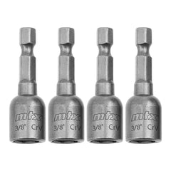Soquete Magnético Para Parafusadeira 3/8 Pol 45mm 5 Peças Aço Cromo Vanádio MTX