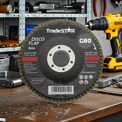 Disco Flap 115 mm G80 Fibra Reto Aço Tradestar