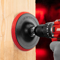 Disco Para Lixa De Velcro Com Adaptador Rosca M14 Para Furadeira 125mm 12000rpm MTX 762209