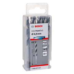 Broca Metal Bosch Aço Rápido Hss-Pointteq 4,9mm 10 Peças
