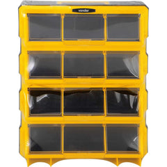 Organizador Plástico 470X360X130Mm 12 Compartimentos Com Tampa Vonder Opv120