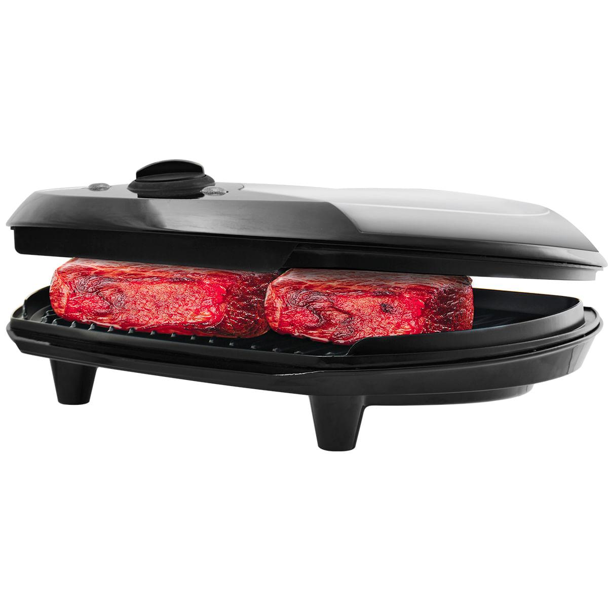 Grill e Sanduicheira Philco Jumbo Steel Inox 1500 Watts 127V - Guimepa