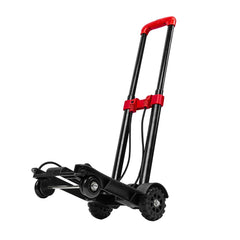 Carrinho de Carga Dobrável Multiuso 40kg Plataforma 230x250mm Dobrável 4 Rodas MTX