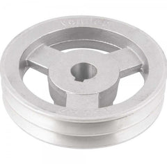 Polia Alumínio 2 Canais Perfil A 150mm com Furo 24mm Vonder