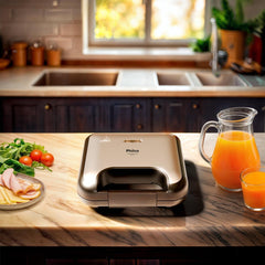 Sanduicheira e Grill Philco PGR27A Inox 2 em 1 750 Watts 220V - Guimepa