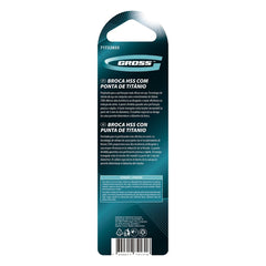 Broca Para Metal 3,2mm HSS Revestimento Nitreto Titânio Golden 2 Peças