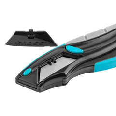 Estilete Retrátil 19mm 5 Lâminas Aço Sk-2 Cabo Tripla Injeção Mecanismo Automático