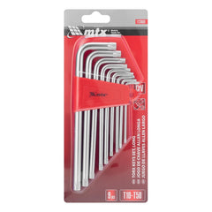 Jogo De Chaves Torx Longas T10-T50 9pçs Acabamento Acetinado Cromo Vanádio MTX 123069