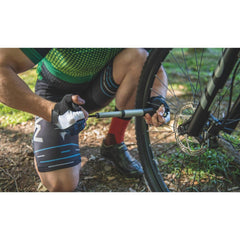 Bomba de Ar Portátil para Bicicleta 90 Psi Tramontina Alumínio Válvulas Presta e Americanas