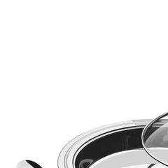 Kit Para Servir Tramontina Ciclo 3 Peças Redondo Aço Inox Com Tampa De Vidro Elegante Sofisticado