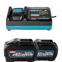 Lavadora de Alta Pressão Makita XGT HW001GT201 2 Baterias 5Ah Carregador e Acessórios