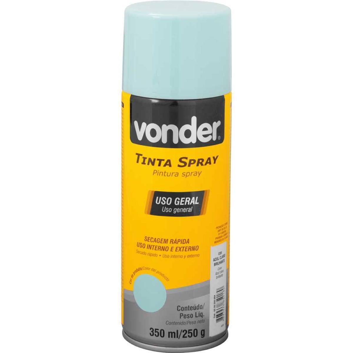 Tinta Spray Acrílica Azul Claro 350ML/250G Vonder