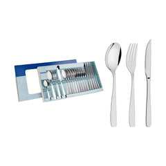 Faqueiro Tramontina Cosmos 24 Peças Aço Inox Facas Churrasco Acabamento Brilho E Fosco Resistente