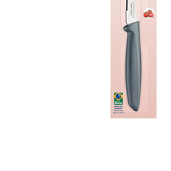 Faca Para Tomate Tramontina Plenus Aço Inox 5 Polegadas Microsserrilhada Cabo Cinza Resistente