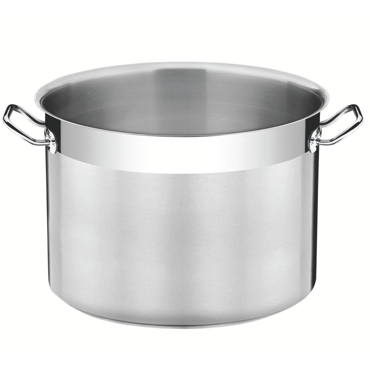 Caldeirão Tramontina Professional Aço Inox Fundo Triplo 28 L 36 cm Indução Sem Tampa Alta Performance