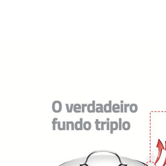 Jogo De Panelas Tramontina Allegra Aço Inox Fundo Triplo 3 Peças Indução