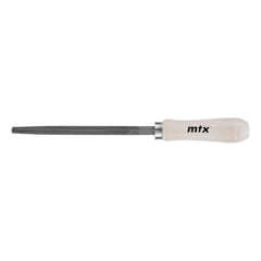 Lima Triangular Bastarda 6Pol 150mm Aço Carbono Cabo Madeira MTX 1603355 Desbaste Acabamento