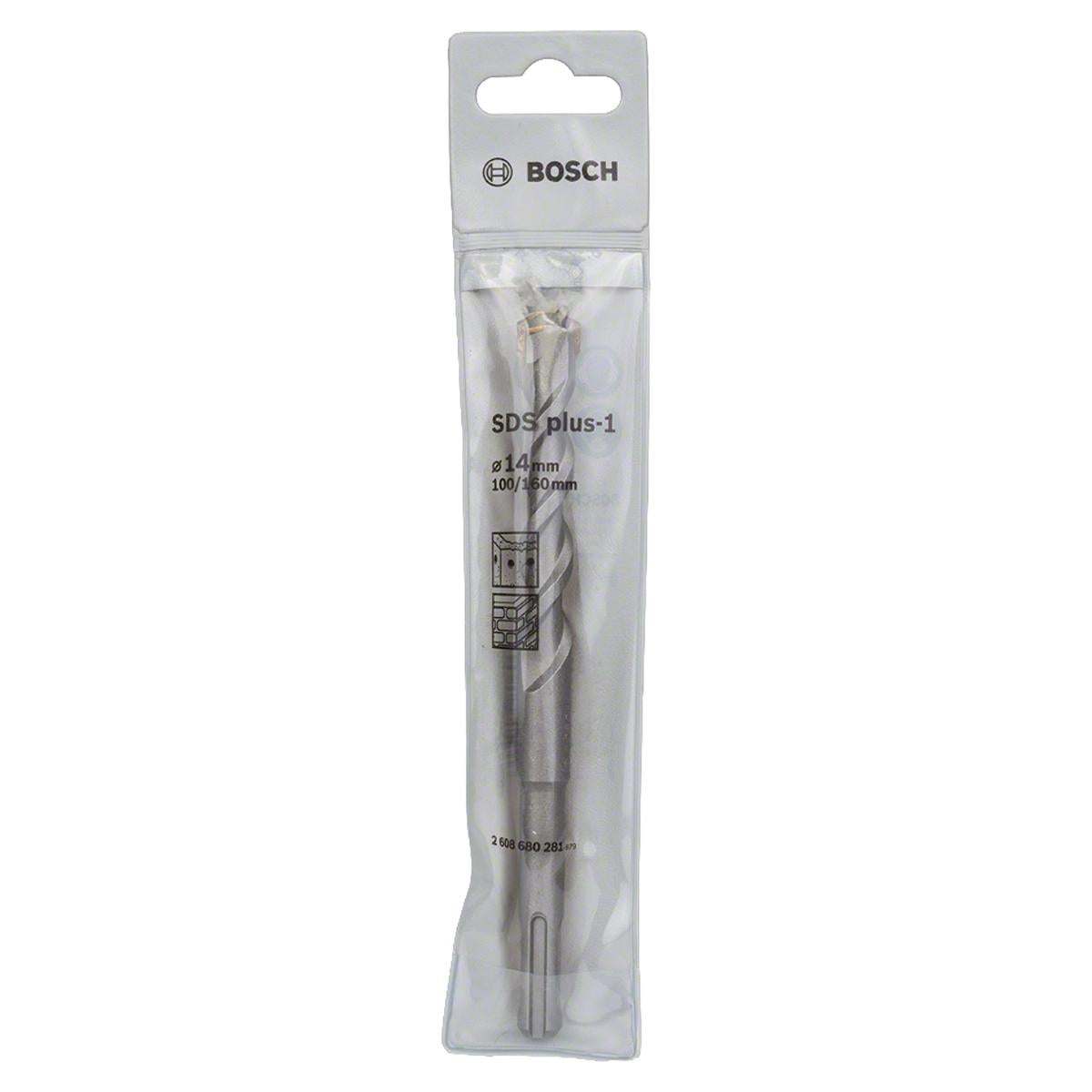 Broca Bosch Sds Plus-1 Para Concreto Ø14 X 100 X 160 mm