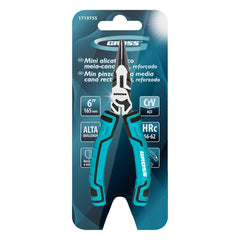Alicate Bico Meia Cana Reto Reforçado 1/2 Pol-165mm Aço CrV Gross 1719755
