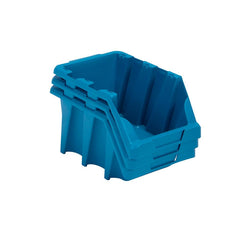 Gaveta Plástica Prática N7 Azul Empilhável Presto