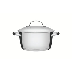 Caçarola Funda Tramontina Allegra Aço Inox Fundo Triplo 22 cm 4,2 L Compatível Com Indução