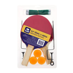 Kit jogo tênis mesa 2 raquete rede suporte bola Bel Sports