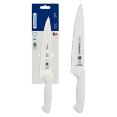 Faca Utility Tramontina Premium 8 Polegadas Lâmina Aço Inox Cabo Polipropileno Branco Profissional
